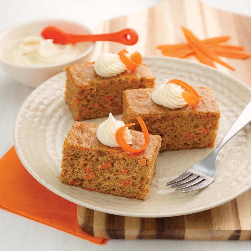 Perfect Portion Carrot Cake Bars