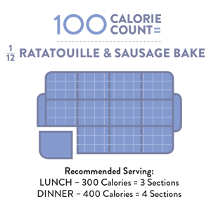 Perfect Portion Ratatouille Sausage Bake